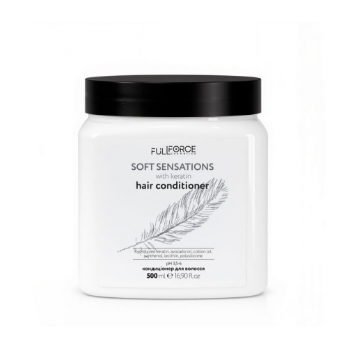 Пом’якшуючий кондиціонер з кератином FULL FORCE HAIR CONDITION SOFT SENSATIONS, 500 ml