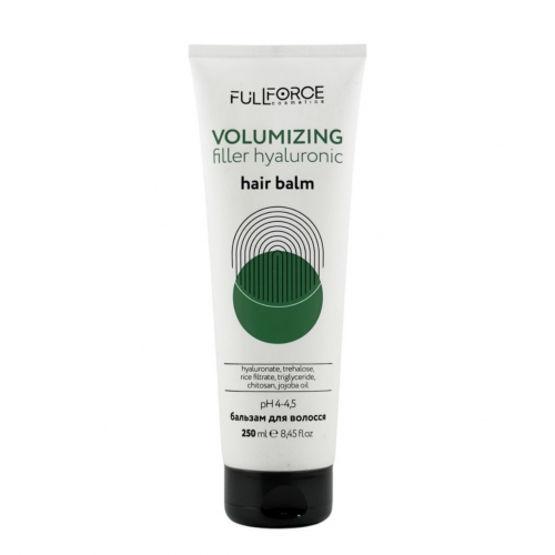 Бальзам філлер для об’єму волосся з гіалуроновою кислотою FULL FORCE HAIR BALM VOLUMIZING FILLER HYALURONIC, 250 ml