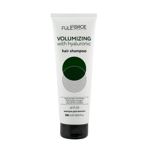 Шампунь для об'єму з гіалуроновою кислотою FULL FORCE HAIR SHAMPOO VOLUMIZING WITH HYALURONIC, 250 ml