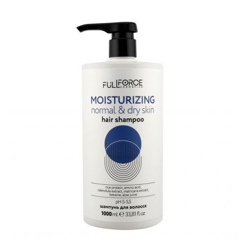 Зволожуючий шампунь для сухої шкіри FULL FORCE MOISTURIZING NORMAL & DRY SKIN, 1000 ml
