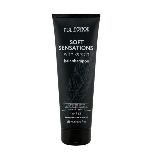 Щоденний м’який шампунь з кератином FULL FORCE HAIR SHAMPOO SOFT SENSATIONS, 250 ml