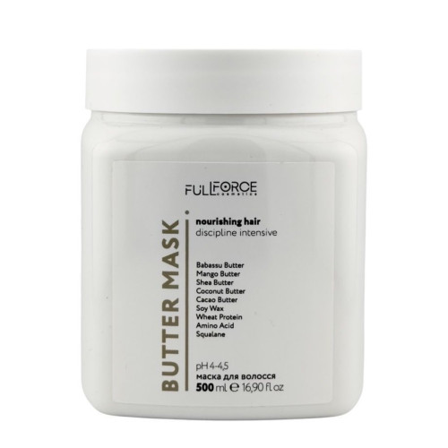 Баттер-маска для живлення та розгладження волосся FULL FORCE BUTTER MASK NOURISHING HAIR DISCIPLINE INTENSIVE, 500 ml