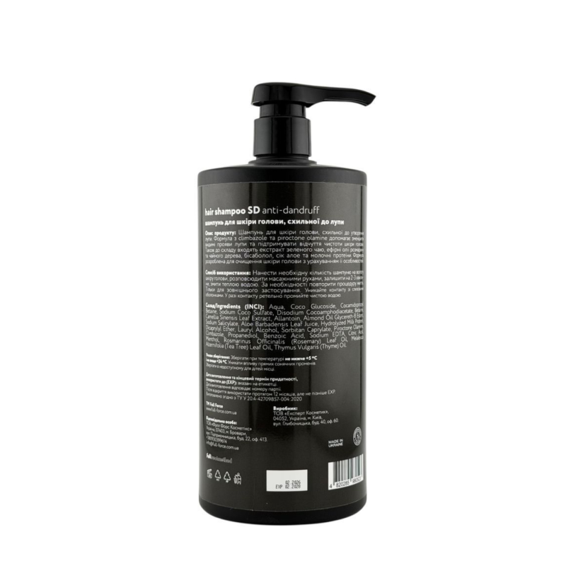 Шампунь для шкіри схильної до лупи FULL FORCE SD ANTI-DANDRUFF hair shampoo, 1000 ml