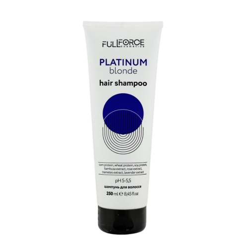 Шампунь для блонду від жовтизни FULL FORCE HAIR SHAMPOO PLATINUM BLONDE, 250 ml