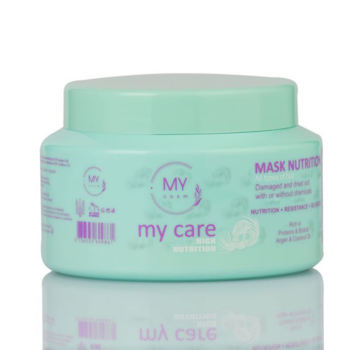 Маска для сухого та пошкодженого волосся MY COSM High Nutrition Mask 500 ml
