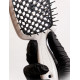 Гребінець для волосся Janeke Small Superbrush, біла з чорним