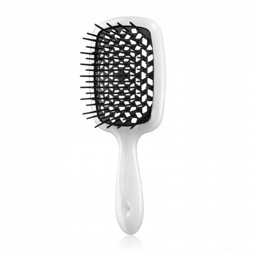 Гребінець для волосся Janeke Small Superbrush, біла з чорним