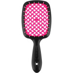 Гребінець для волосся Janeke Small Superbrush, чорний з рожевим