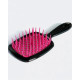 Гребінець для волосся Janeke Small Superbrush, чорний з рожевим