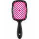 Гребінець для волосся Janeke Small Superbrush, чорний з рожевим