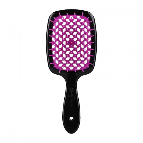 Гребінець для волосся Janeke Small Superbrush, фуксія з чорним