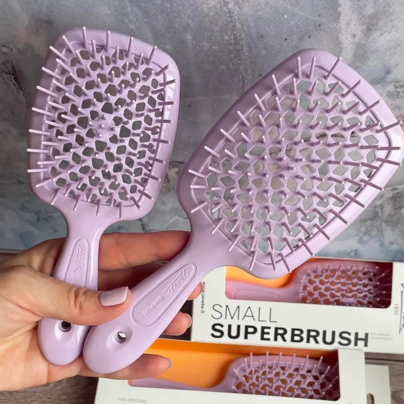 Гребінець для волосся Janeke Small Superbrush, лавандова
