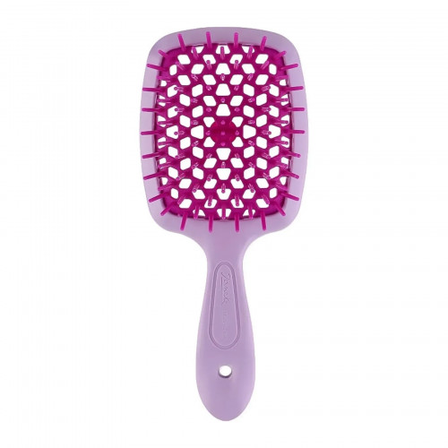 Гребінець для волосся Janeke Small Superbrush, лавандова з фуксією