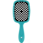 Гребінець для волосся Janeke Standart Superbrush, бірюзова з чорним