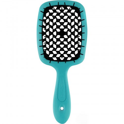 Гребінець для волосся Janeke Standart Superbrush, бірюзова з чорним
