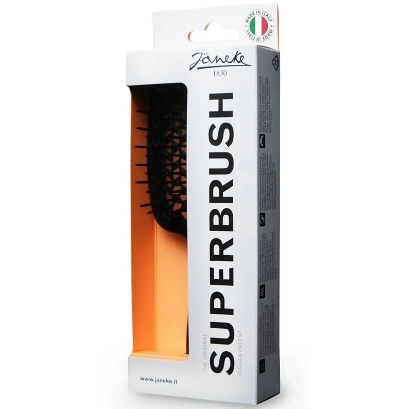 Гребінець для волосся Janeke Standart Superbrush, чорний