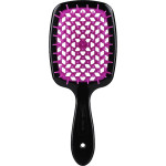 Гребінець для волосся Janeke Standart Superbrush, чорний з фіолетовим