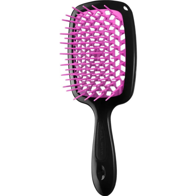 Гребінець для волосся Janeke Standart Superbrush, чорний з фіолетовим
