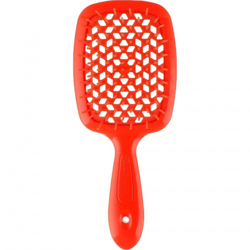 Гребінець для волосся Janeke Standart Superbrush, помаранчевий неон
