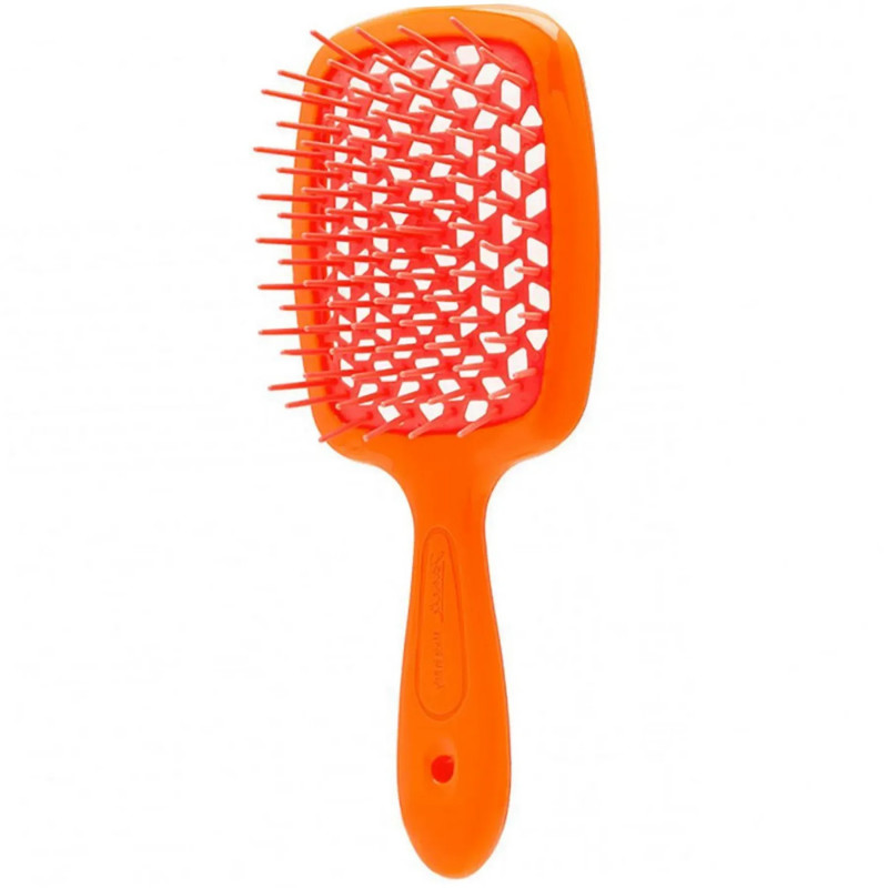 Гребінець для волосся Janeke Standart Superbrush, помаранчевий неон
