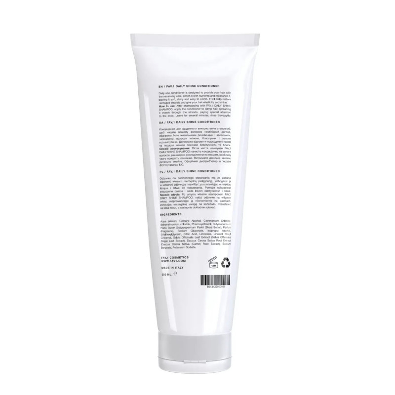 Кондиціонер для щоденного використання FAV.1 DAILY SHINE CONDITIONER 250 мл