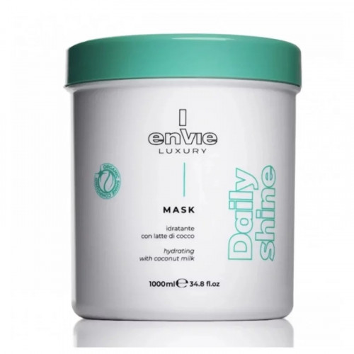 Маска Envie Luxury DAILY SHINE для зволоження та блиску волосся з кокосом 500 мл (на розлив)