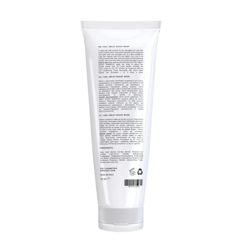 Маска з молочними протеїнами FAV.1 MILKY BOOST MASK 250 мл