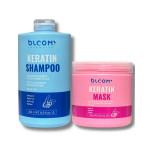 Набір BLOOM (шампунь+маска) Keratin Shampoo 500ml + Keratin Mask 500ml