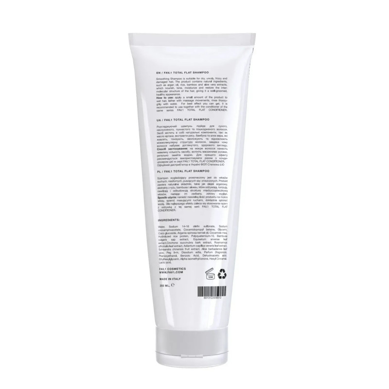Розгладжуючий шампунь FAV.1 TOTAL FLAT SHAMPOO 250 мл