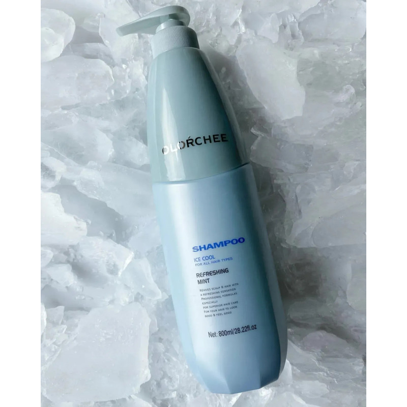 Шампунь для росту волосся OLORCHEE Ice Cool Shampoo з ментолом 800 мл